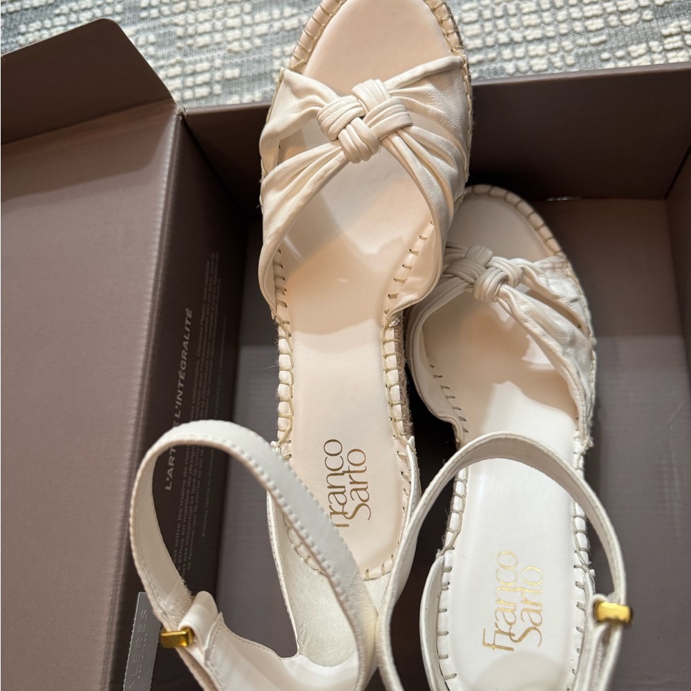 Franco Sarto Women's Tan Espadrille Sandals, New with Box!